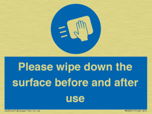 Please wipe down the surface before and after use